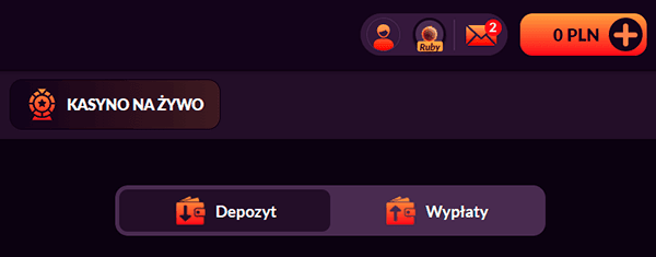 Otwórz sekcję "Wpłata"