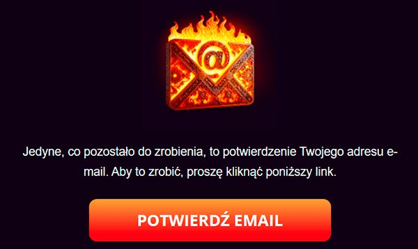 Rejestracja przez e-mail Rejestracja przez e-mail w Fireball Casino